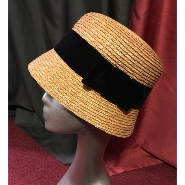 FELISSIMO(フェリシモ)のフェリシモ inu hako おおたうに レトロ クラシカル ストローハット レディースの帽子(麦わら帽子/ストローハット)の商品写真