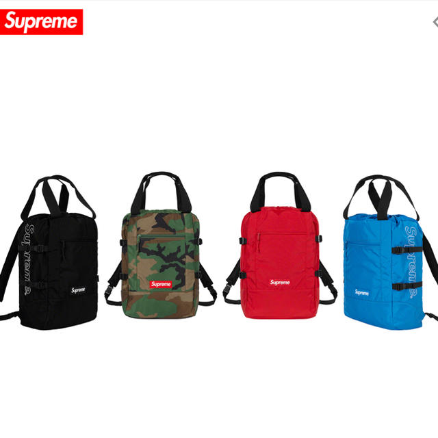 Supreme Tote  Backpack トート バックパック 黒