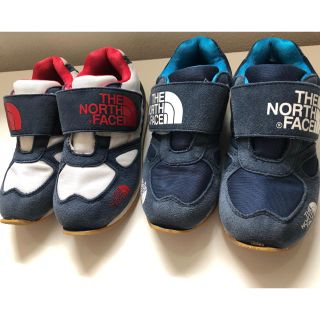 ザノースフェイス(THE NORTH FACE)のまめまめまーめ様専用★ノースフェイス ★キッズ スニーカー★2足セット(スニーカー)