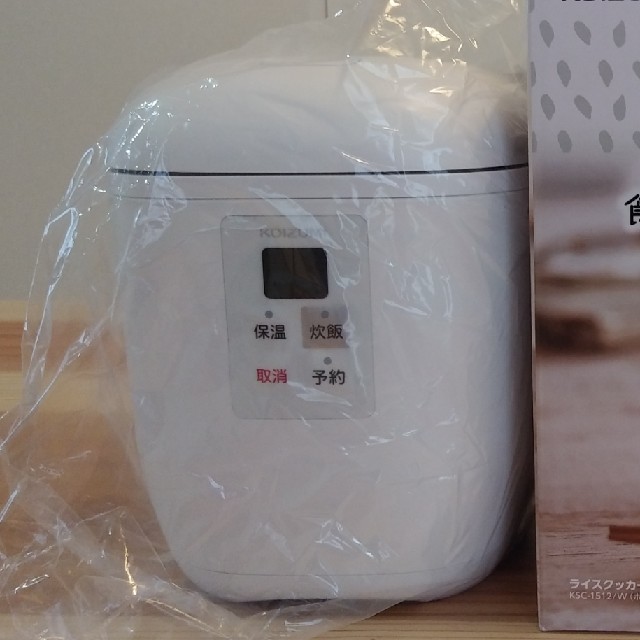 KOIZUMI(コイズミ)のコイズミ ライスクッカー ミニ 1.5号炊き スマホ/家電/カメラの調理家電(炊飯器)の商品写真