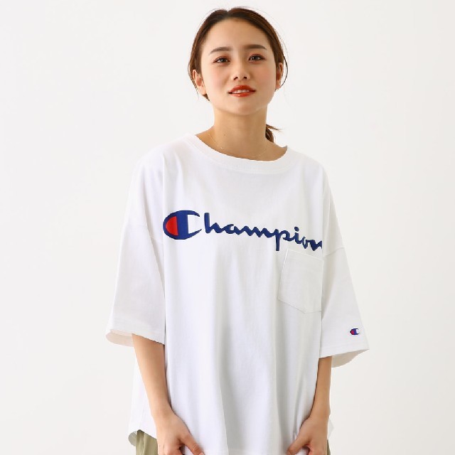 売約済みChampionビッグTシャツ ホワイトMとメニータグTシャツ ...