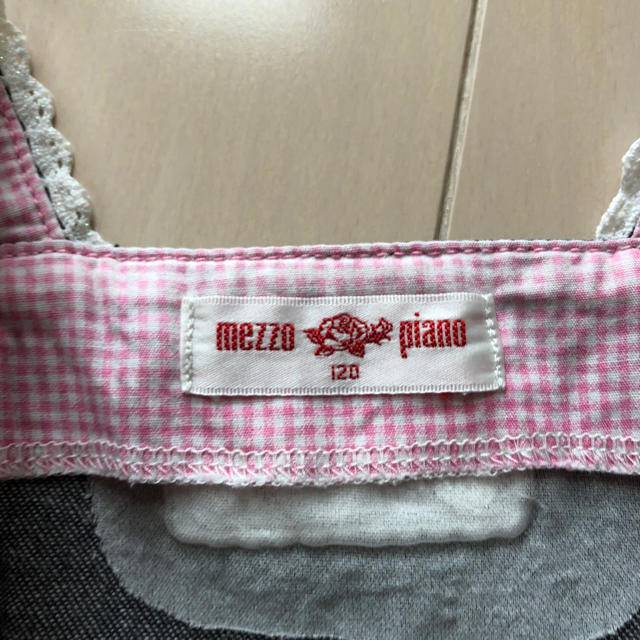 mezzo piano(メゾピアノ)のmezzo piano デニムワンピ キッズ/ベビー/マタニティのキッズ服女の子用(90cm~)(ワンピース)の商品写真