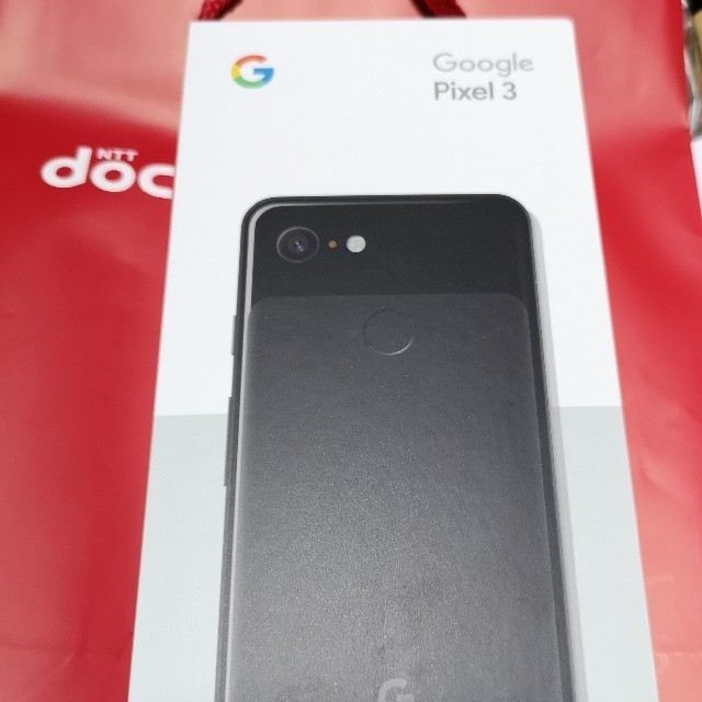 NTTdocomo(エヌティティドコモ)のドコモ　google pixel3 黒64GB 新品未使用 スマホ/家電/カメラのスマートフォン/携帯電話(スマートフォン本体)の商品写真