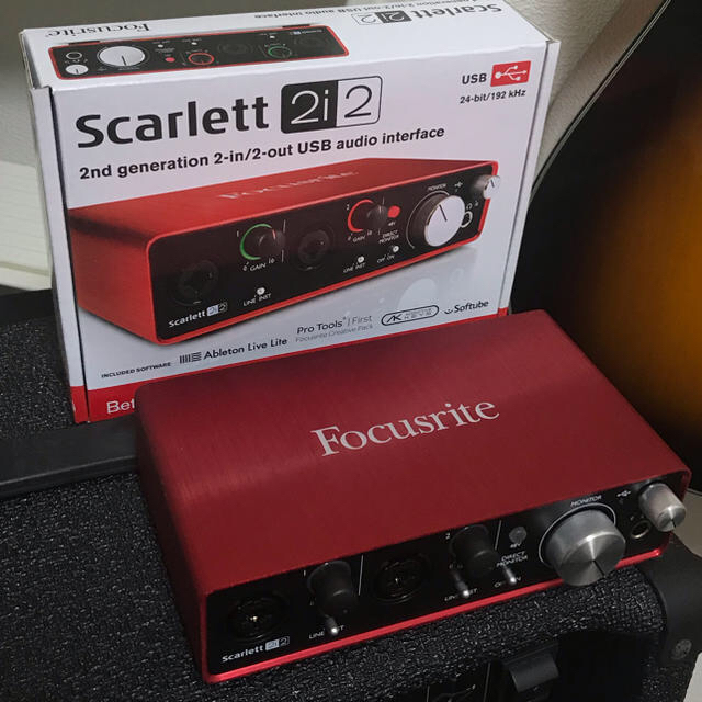 オーディオインターフェイス　Focusrite　2i2　Scarlett　Gen