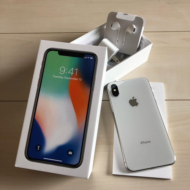 iPhoneX シルバー 64GB SIMフリー