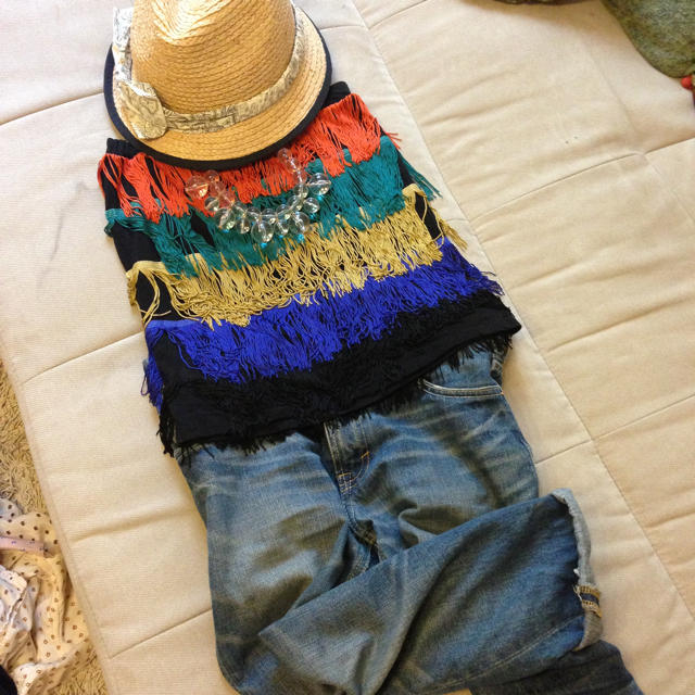 MURUA(ムルーア)のムルーア MURUA フリンジ スカート レディースのスカート(ミニスカート)の商品写真