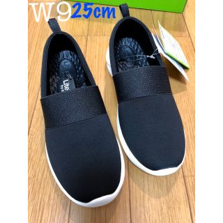 クロックス(crocs)の新品 クロックス ライトライド  スリップオン シューズ 黒 W9 25cm〜(スリッポン/モカシン)