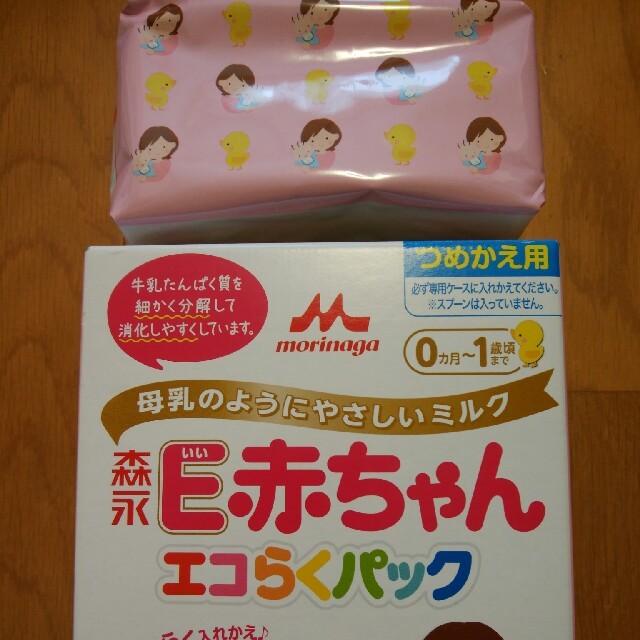 森永乳業(モリナガニュウギョウ)の森永 E赤ちゃん エコらくパック 未開封 キッズ/ベビー/マタニティの授乳/お食事用品(その他)の商品写真