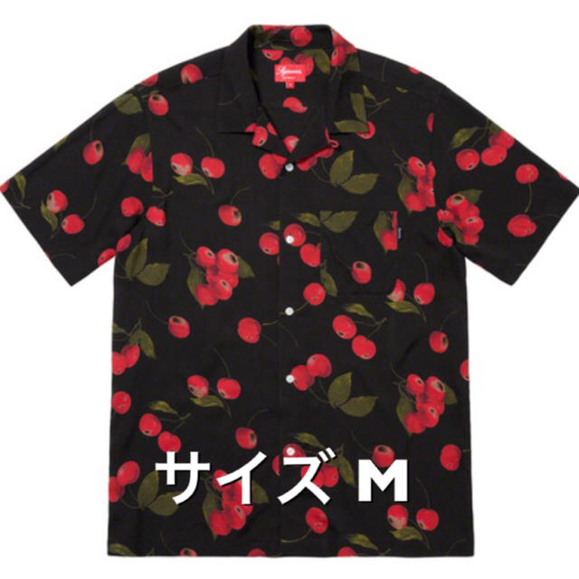 Supreme Cherry Rayon S/S Shirt Black M 【超ポイントバック祭 ...