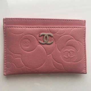 シャネル(CHANEL)の【まい様専用】シャネル CHANEL カメリア カードケース ピンク(名刺入れ/定期入れ)