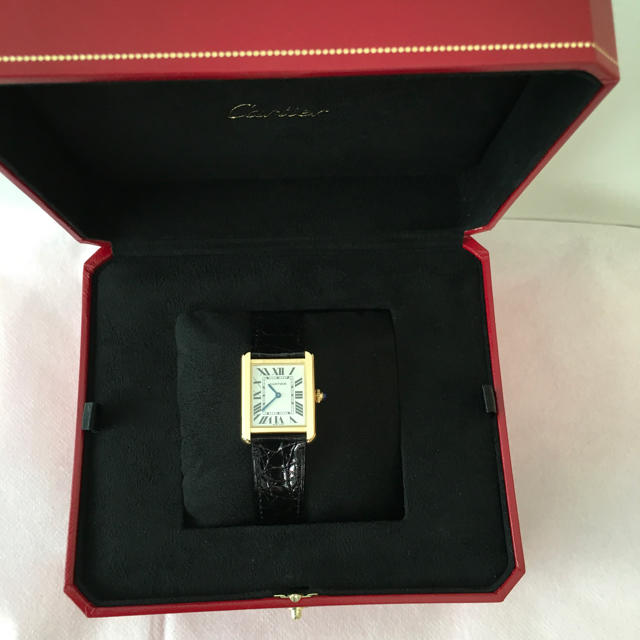 Cartier(カルティエ)の☆rika様専用☆ カルティエ タンクソロ イエローゴールド×スティール SM レディースのファッション小物(腕時計)の商品写真