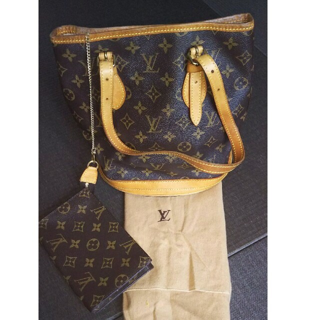 LOUIS VUITTON - ★難あり★ヴィトンバケツバッグ ポーチ付き
