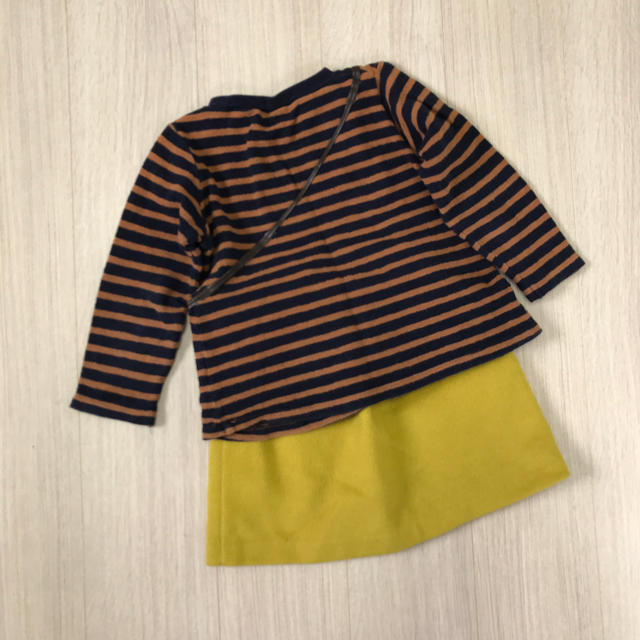 petit main(プティマイン)のpetit main キッズ服 女の子 110 120 上下セット キッズ/ベビー/マタニティのキッズ服女の子用(90cm~)(Tシャツ/カットソー)の商品写真