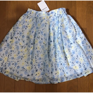 ポンポネット(pom ponette)のポンポネット新品タグ付き花柄スカート140cm(スカート)