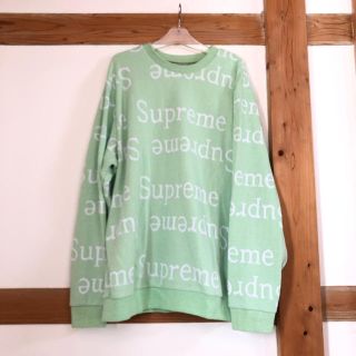 シュプリーム(Supreme)のsupreme jacquard logo crewneck(スウェット)