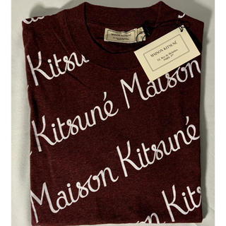 メゾンキツネ(MAISON KITSUNE')の💎新品💎 MAISON KITSUNE ブランド ストライプ T 男女兼用(Tシャツ/カットソー(半袖/袖なし))
