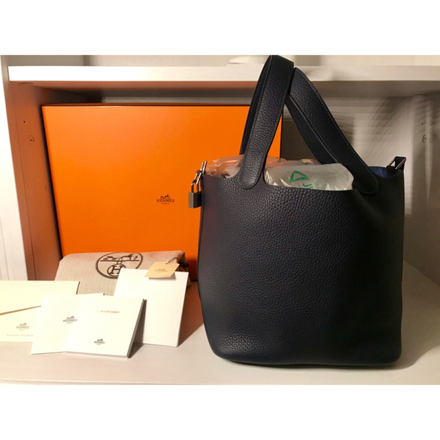 Hermes(エルメス)のエルメス   ピコタン  M M  ブルーニュイ♪ 未使用☆レア☆ レディースのバッグ(ハンドバッグ)の商品写真