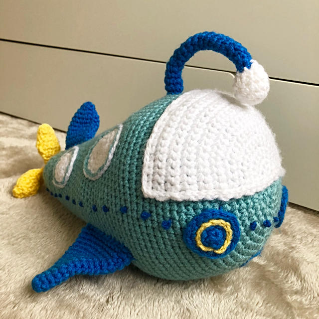 ハンドメイド あみぐるみ お魚潜水艦