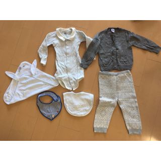 プチバトー(PETIT BATEAU)のプチバトー gap ファミリア スタイ カーディガン トップセット(その他)