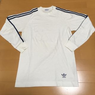 アディダス(adidas)の送料込★レア ビンテージ アディダス adidas 長袖Tシャツ ロンT シャツ(Tシャツ/カットソー(七分/長袖))