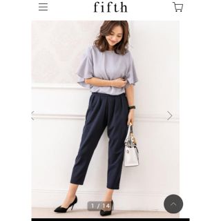 フィフス(fifth)のフィフス color パンツ 黒(クロップドパンツ)