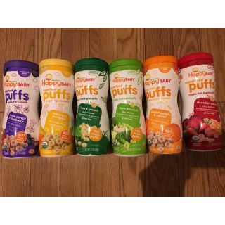 ワコウドウ(和光堂)のHappy BABY superfood puffs 送料無料 6本セット(その他)