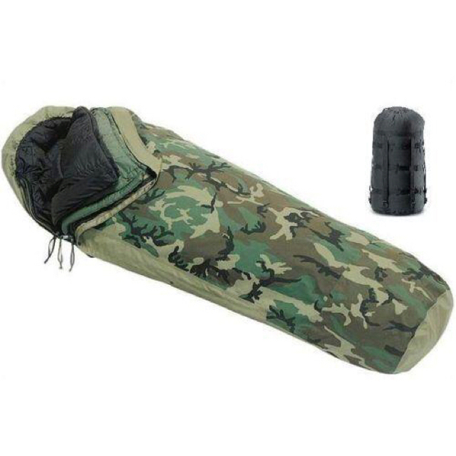 モジュラー スリーピングバッグ セット 寝袋 ゴアテックスカバー 米軍放出品 寝袋/寝具
