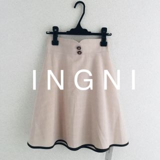 イング(INGNI)の2019最新★ I N G N I★BACKレースUPチェック柄フレア/SK(ひざ丈スカート)