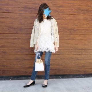 ザラ(ZARA)のさき様専用☆DOLCEゆきママ着用☆レーストップス(カットソー(長袖/七分))