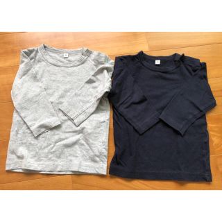 ムジルシリョウヒン(MUJI (無印良品))の無印良品  男女兼用 長袖Tシャツ【80サイズ】(Ｔシャツ)