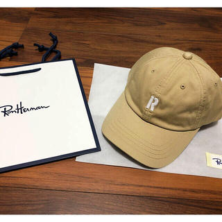 ロンハーマン(Ron Herman)の新品 限定 ロンハーマン RHC オリジナル Rロゴ キャップ ベージュ(キャップ)