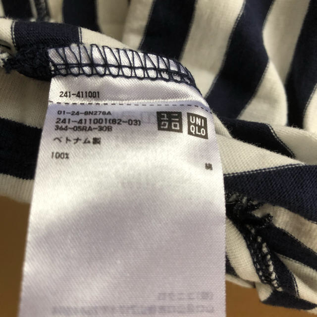 UNIQLO(ユニクロ)の【美品】UNIQLO・JWANDERSONカッティングボーダーTシャツ レディースのトップス(Tシャツ(半袖/袖なし))の商品写真