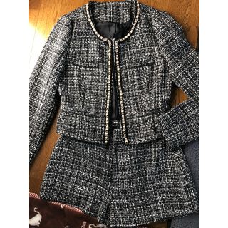 リゼクシー ツイードショートパンツの通販 14点 | RESEXXYを買うならラクマ スペシャル特価 美品 ショーパンU4 ツイードジャケット パンツスーツ上下