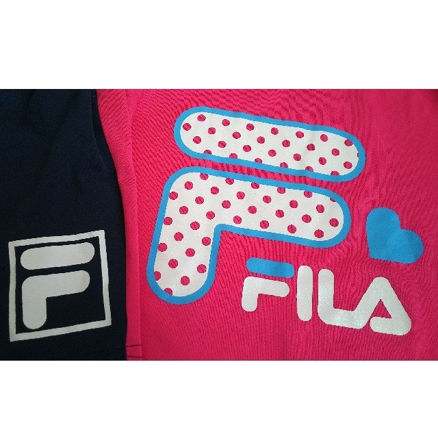 FILA(フィラ)のFILA Tシャツ×ハーフパンツ 120 キッズ/ベビー/マタニティのキッズ服女の子用(90cm~)(その他)の商品写真