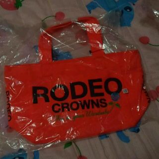 ロデオクラウンズ(RODEO CROWNS)のロデオ新品完売トートバッグオレンジ(トートバッグ)