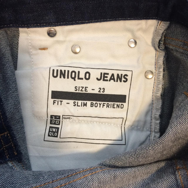 UNIQLO(ユニクロ)のUNIQLO ボーイフレンドスリムジーンズ 23 レディースのパンツ(デニム/ジーンズ)の商品写真