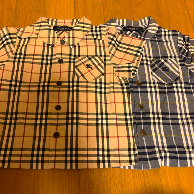 BURBERRY(バーバリー)のバーバリー チェックシャツ セット キッズ/ベビー/マタニティのキッズ服男の子用(90cm~)(Tシャツ/カットソー)の商品写真