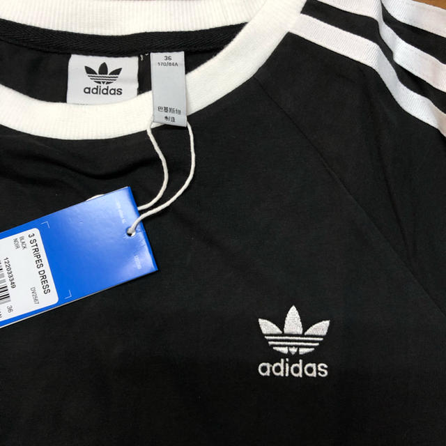 adidas(アディダス)のadidas originals アディダス ワンピース 3ストライプ 新品 レディースのワンピース(ミニワンピース)の商品写真