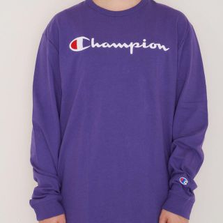 チャンピオン(Champion)のCHAMPION USA スクリプト刺繍 長袖Tシャツ HERITAGE(Tシャツ/カットソー(七分/長袖))