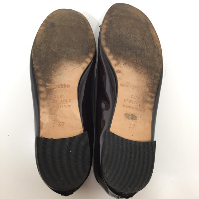 repetto(レペット)のrepetto バレリーナ エナメル ブラウン サイズ37 レディースの靴/シューズ(バレエシューズ)の商品写真