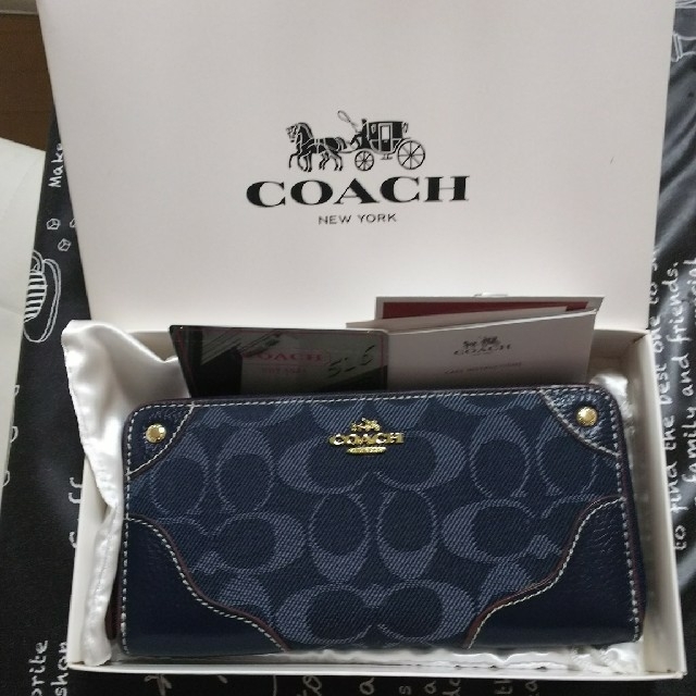COACH(コーチ)のCOACH☆シグネチャーデニム長財布 レディースのファッション小物(財布)の商品写真