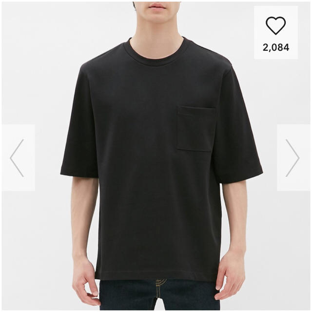 GU(ジーユー)のGU クルーネックTシャツ(五分袖) メンズのトップス(Tシャツ/カットソー(半袖/袖なし))の商品写真
