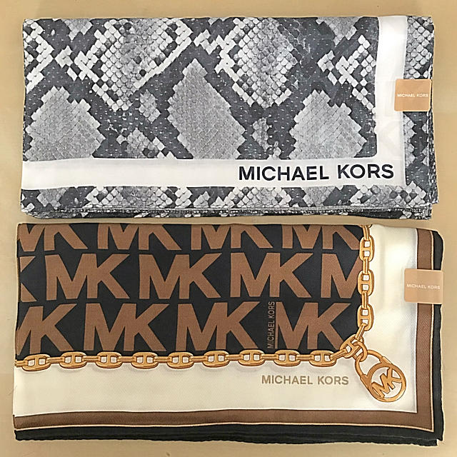 Michael Kors(マイケルコース)の【新品】MICHAEL KORS(マイケルコース) スカーフ2枚セット レディースのファッション小物(バンダナ/スカーフ)の商品写真