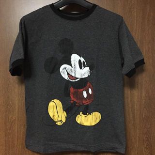 ディズニー(Disney)の♡ミッキー♡ グレーTシャツ M(Tシャツ(半袖/袖なし))