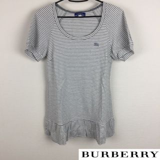 バーバリーブルーレーベル(BURBERRY BLUE LABEL)の美品 BURBERRY BLUE LABEL 半袖カットソー チュニック丈(カットソー(半袖/袖なし))