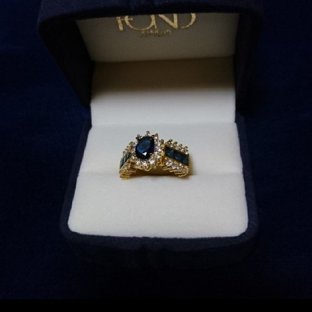 サファイアダイヤモンドリング レディースのアクセサリー(リング(指輪))の商品写真