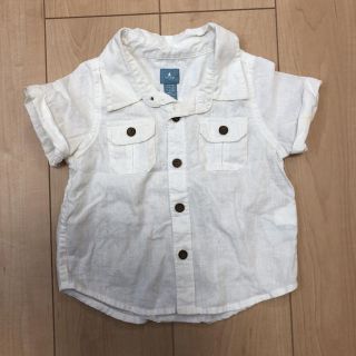 ベビーギャップ(babyGAP)の値下げ　baby GAP 白シャツ(シャツ/カットソー)