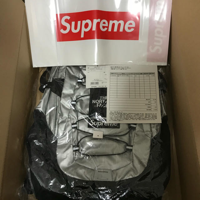 Supreme the north face Backpack silver