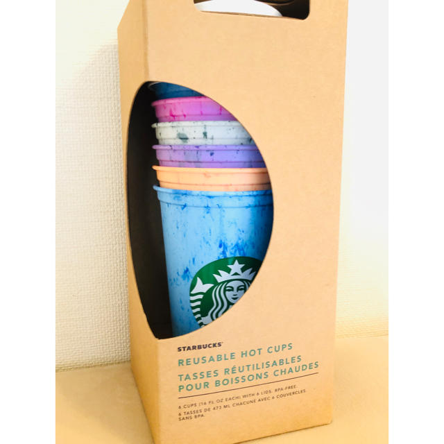 スターバックス Starbucks リユーザブルカップ 6個セット 蓋つき