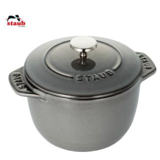 ストウブ(STAUB)の生涯保証付 ストウブ 1合 グレーSサイズ(鍋/フライパン)